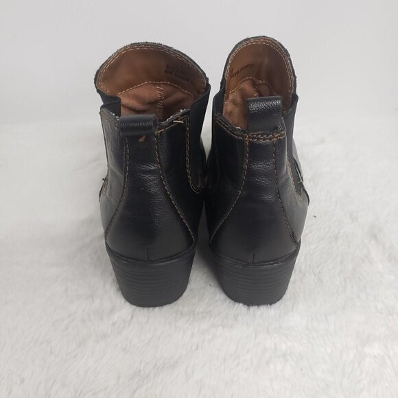BOC. Black Western Pullon Faux Leather Bootie Size 8 - Picture 4 of 14